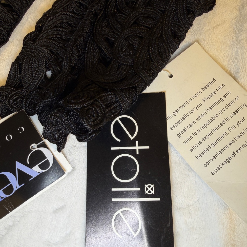 Etoile Black Hand Beaded Vest Evening‎ Collection Size Medium
Black - Picture 6 of 10